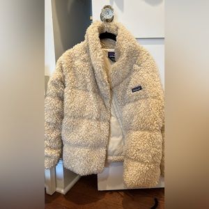 Patagonia retro recycled high pile fleece down jacket size xs